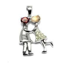 Fashion Boy Girl Gemstone Pendant Jewelry Accessory Charms